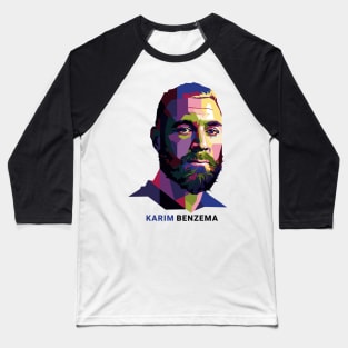 Benzema Pop Art Portrait Baseball T-Shirt